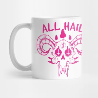Satanic All Hail Skull Mug